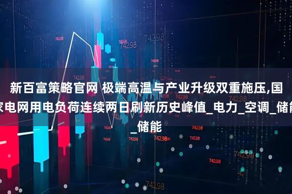 新百富策略官网 极端高温与产业升级双重施压,国家电网用电负荷连续两日刷新历史峰值_电力_空调_储能